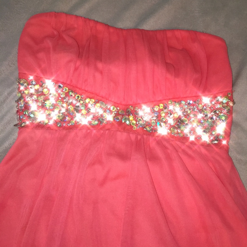 Pretty pink prom dress